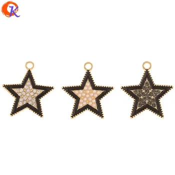 

Cordial Design 50Pcs 20*22MM Jewelry Accessories/Hand Made/Rhinestone Pendant/Star Shape/DIY Making/Charms/Earring Findings