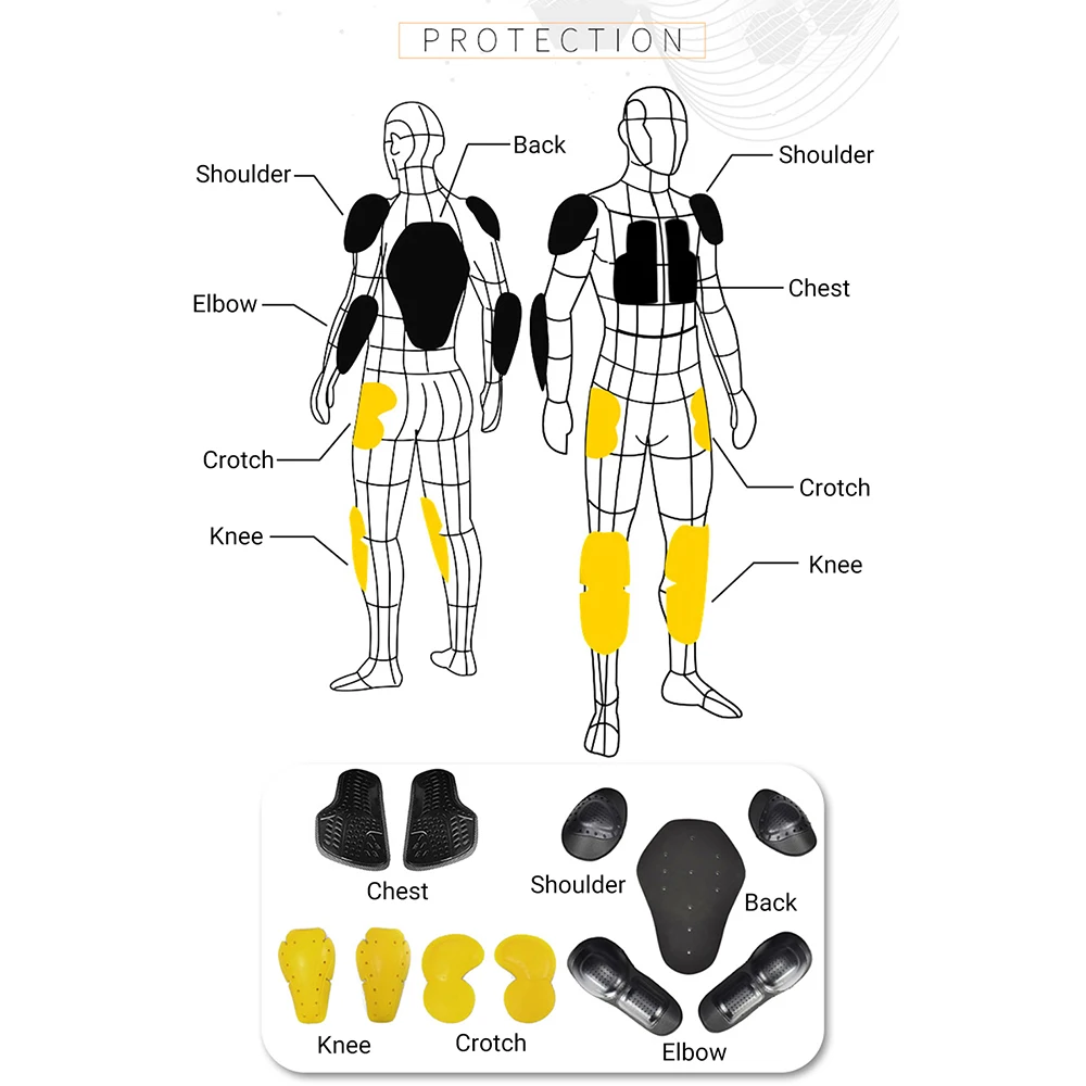 Waterproof Motorcycle Jacket Pants Off-Road Racing Motocross Riding Jacket Suit Men Windproof Touring Moto Protective Suit