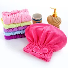 [Одна упаковка] сухая шапочка для волос из сверхтонкого волокна, шапочка принцессы, водопоглощающая шапочка для душа для взрослых