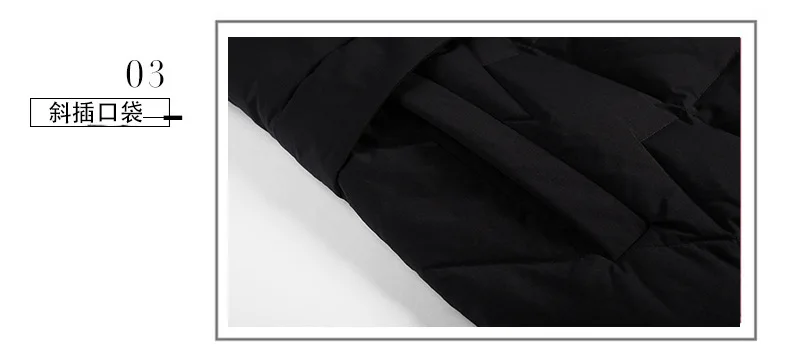 autumn and winter new solid color long-sleeved hooded down jacket fox fur collar loose casual long down jacket women