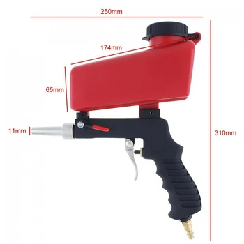 

Pneumatic Sand Blasting Tool Portable Gravity Small Sandblasting Machine 90 PSI