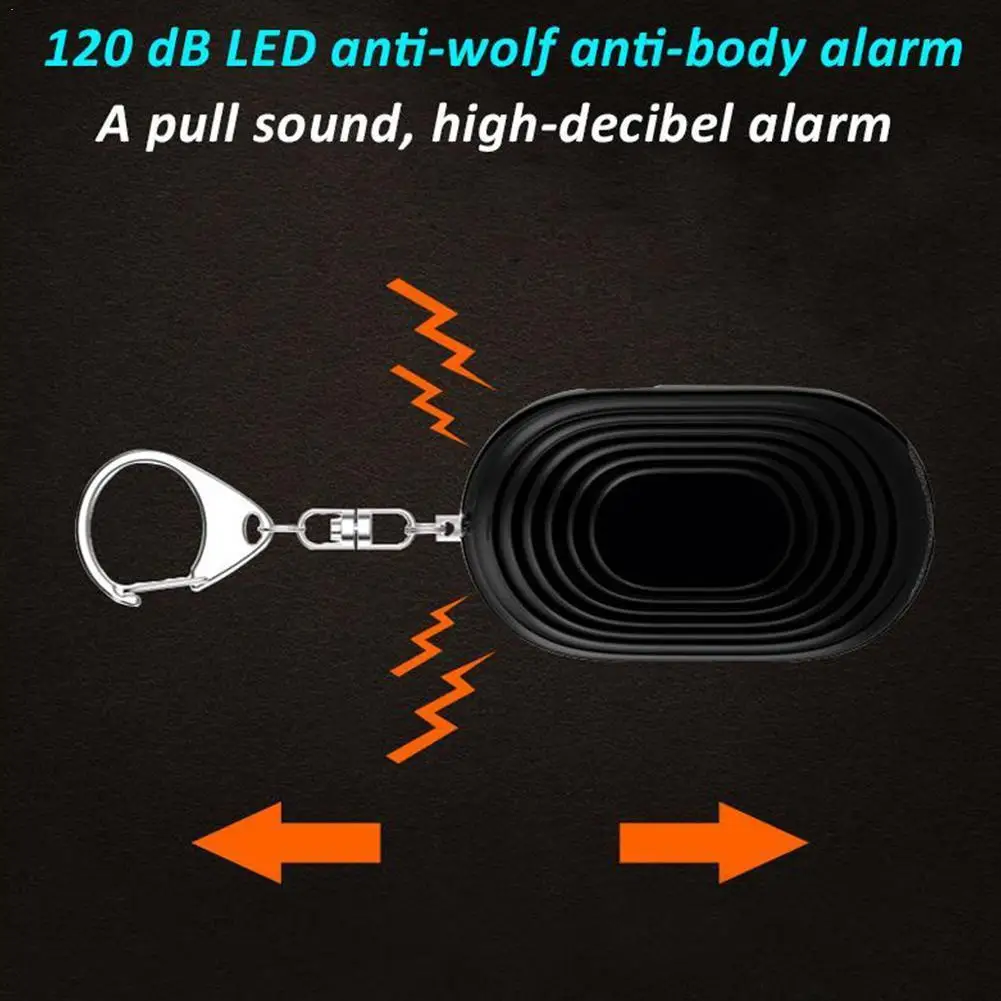 

Emergency alarm button+ LED flashlight alarm self-defense button anti-scoundrel alarm multi-function K3V3