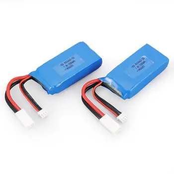 

2pcs 7.4V 1500mAh 25C 2S Lipo Battery with Small Tamiya Plug Rechargeable For Feilun FT009 RC Boat Speedboat Car Airplane