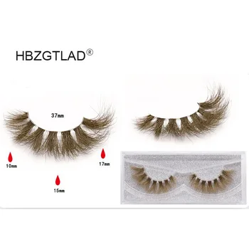 

New color 3D 9D mink lashes makeup natural long individual thick fluffy colorful false eyelashes lash extension supplies