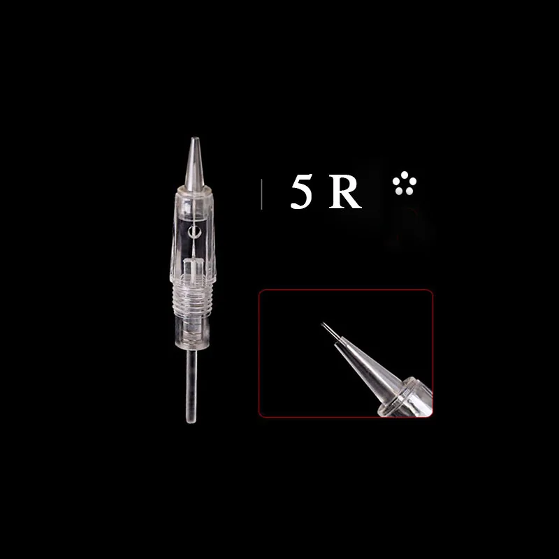 20pcs 5R NEDLE Professional Permanent Makeup tattoo machine rotary tatuagem dermograph microblading pen tattoo Gun for Eyebrow lip Eyeliner - Цвет: 20pcs 5R NEDLE