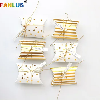 

Gold Paperboard Dot Candy Box Baby Shower Boy Birthday Party Favors Gifts Food Boxes Cookie Decorations Wedding Valentine's Day