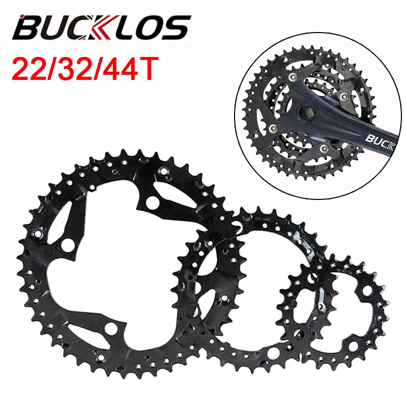 64BCD 104BCD MTB Chainring 22T 32T 44T Triple 3*9S Mountain Bike Crankset 27S Bicycle Tooth Plate Part | Спорт и развлечения