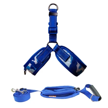

Fashion-Pet Dog Vest Tape Breathable Comfortable Mesh Chest Straps Pet Adjustable Basic Loop Lines and Halter Harnesses Leash fo