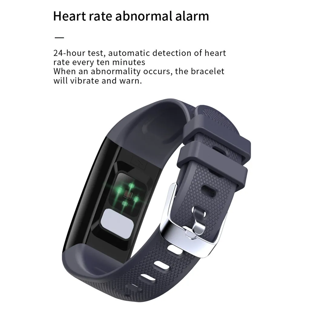 C20S кровяное давление запястье Монитор сердечного ритма ЭКГ PPG смарт-браслет часы фитнес-трекер здоровье браслет