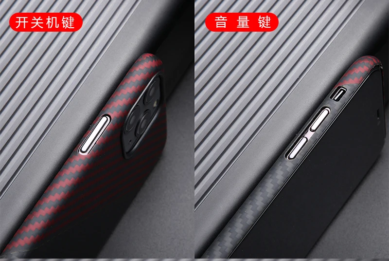Тонкий и легкий защитный чехол для apple iphone 11 pro max из углеродного волокна, задняя крышка, бампер, арамидный корпус