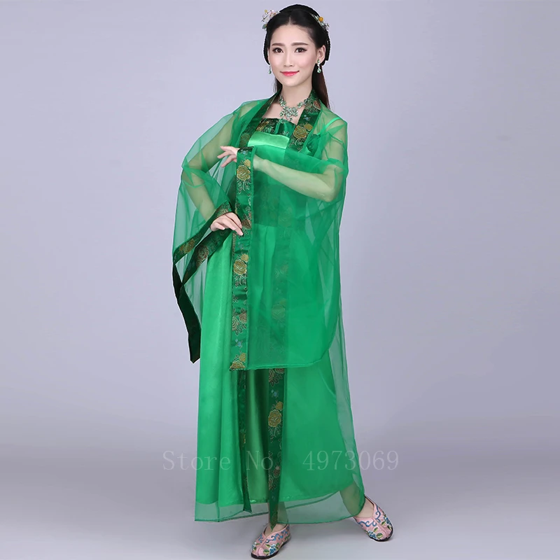 12 цветов, женское ретро платье Hanfu, традиционное китайское древнее классическое платье для танцев, элегантный Сказочный праздничный костюм для фотосъемки - Цвет: Color12