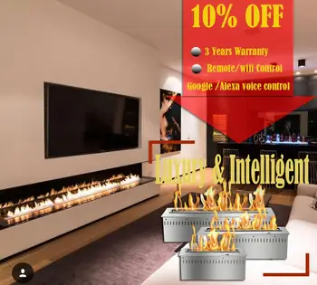 

On sale 18 inch electric intelligent smart biofuel insert fireplace