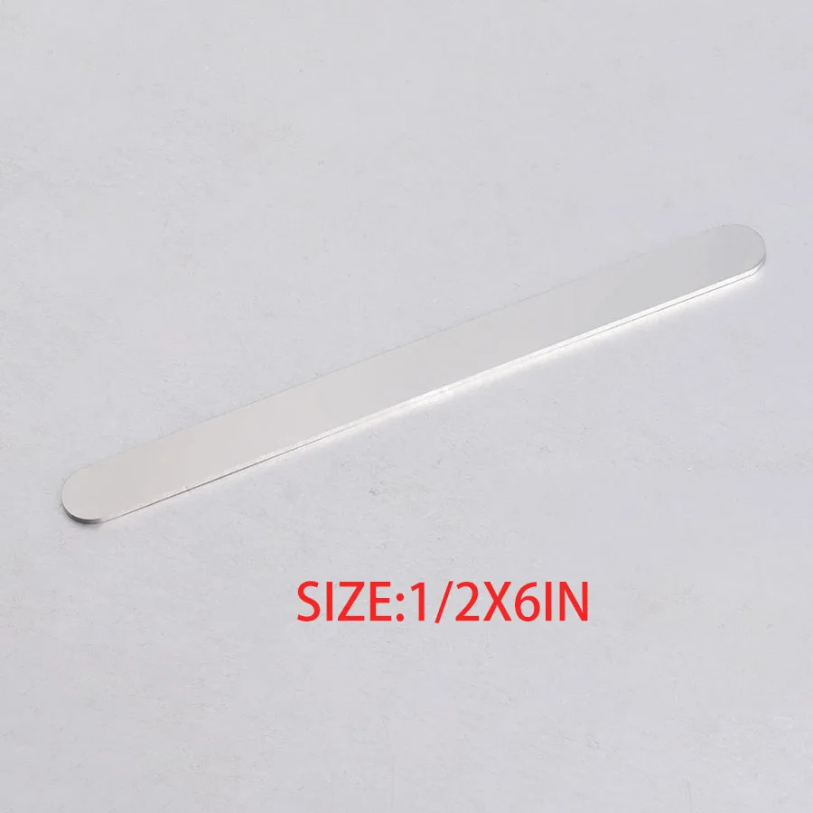 0.5inX6in steel Fnixtar DIY C Открытый Браслет-манжета материал зеркальная полировка нержавеющая сталь прямоугольная подвеска-заготовка 1/4*6 дюймов(6x152 мм) 10 шт./лот - Окраска металла: 0.5inX6in steel