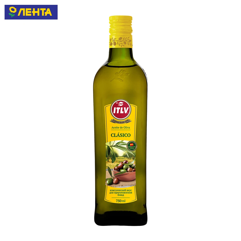 Масло оливковое itlv натуральное 100% 750мл (8410179002071)
