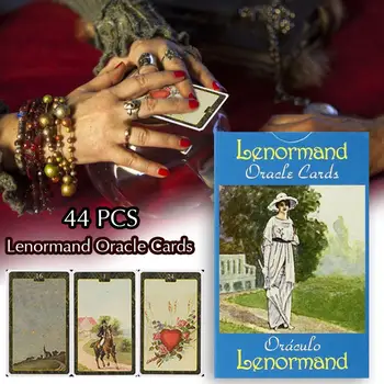 

Tarot Cards Kill Time Props Home Stay Game 44PCS Lenormand Oracle Cards Durable Anti-boring Party Fun Game Tarot Cards