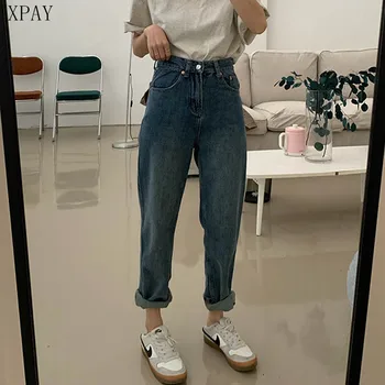 

Vintage High Waist Jeans For Women 2020 Summer New Denim Pants Women'S Jeans Full Length Mom Jeans Harem Pants Vaqueros Mujer