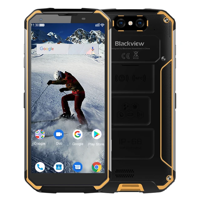 Blackview BV9500 PLUS 5," 18:9 FHD мобильный телефон IP68 водонепроницаемый 10000 мАч Android 9,0 MT6763T Восьмиядерный 4 Гб+ 64 Гб Смартфон - Цвет: Yellow