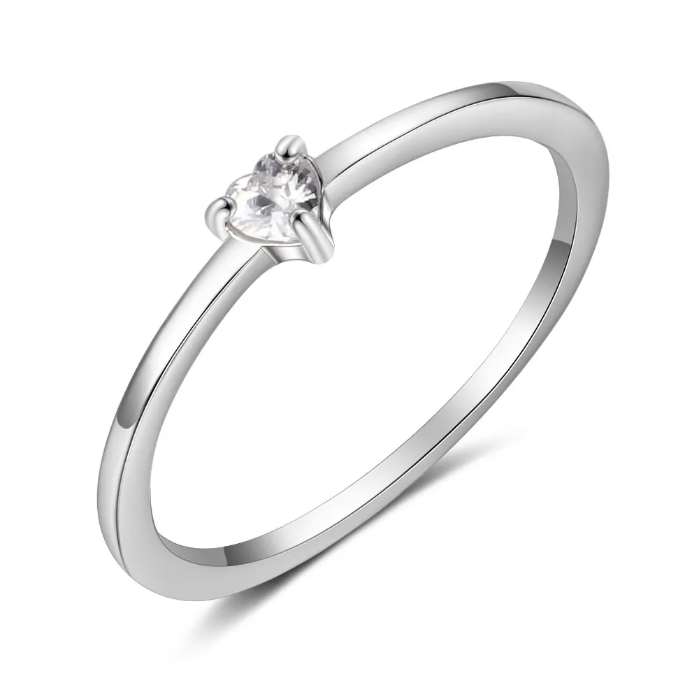 R4023 Promise кольцо из стерлингового серебра 925 с кубическим цирконием классические обручальные кольца для женщин подружки невесты подарки(JewelOra RI101321 - Цвет основного камня: R4023