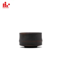 BOERNA, 2 шт., ручная работа, китайская бамбуковая чашка, нисинговая глина, фарфоровая чайная чашка, керамическая чаша, чайные чашки, наборы, бамбуковые чайные чашки