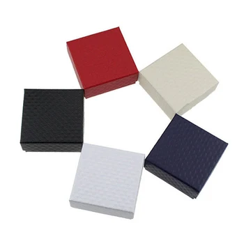 

1pcs 2 Size Jewelry Paper Square Box Gift Boxes Packaging For Necklace Earrings Rings