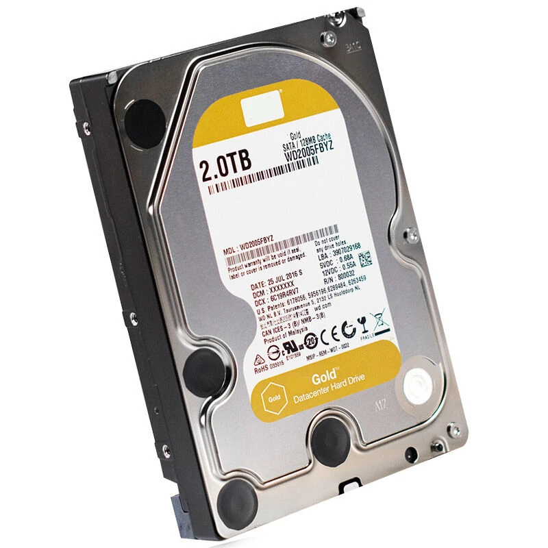 WD Gold 2 ׶Ʈ 3.5 SATA 6 ⰡƮ/ 128MB    HDD WD2005VBYZ   Ŭ HDD   ϵ ũ  7200RPM