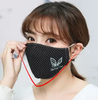 

Shuangshuo Reusable Dust-proof Masks for Women Men Anti-Dust Facial Protective Cover Ear-loop Reusable Carbon Filters PM2.5 Mask