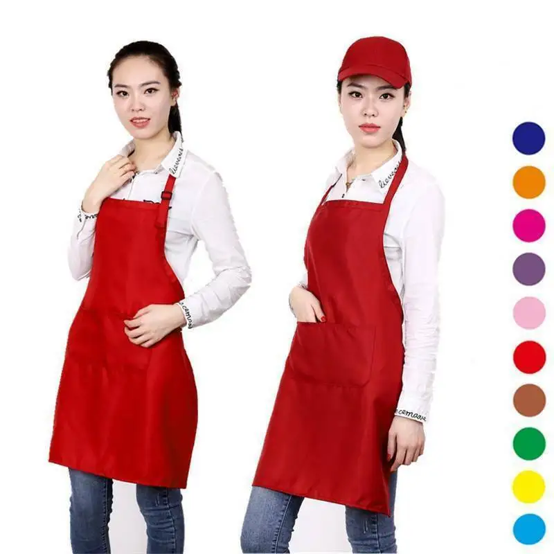 Women Men Waterproof Kitchen Apron Chef Butcher BBQ Cooking Sleeveless Cotton Linen Aprons for Men Women Home Cleaning Tools