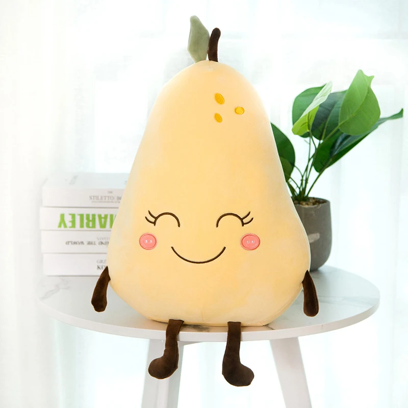 Арбуз клубника груша плюшевые игрушки Kawaii мультфильм милый фрукты Мягкая Плюшевая Кукла Мальчики подушки для девочек Подушка для детей