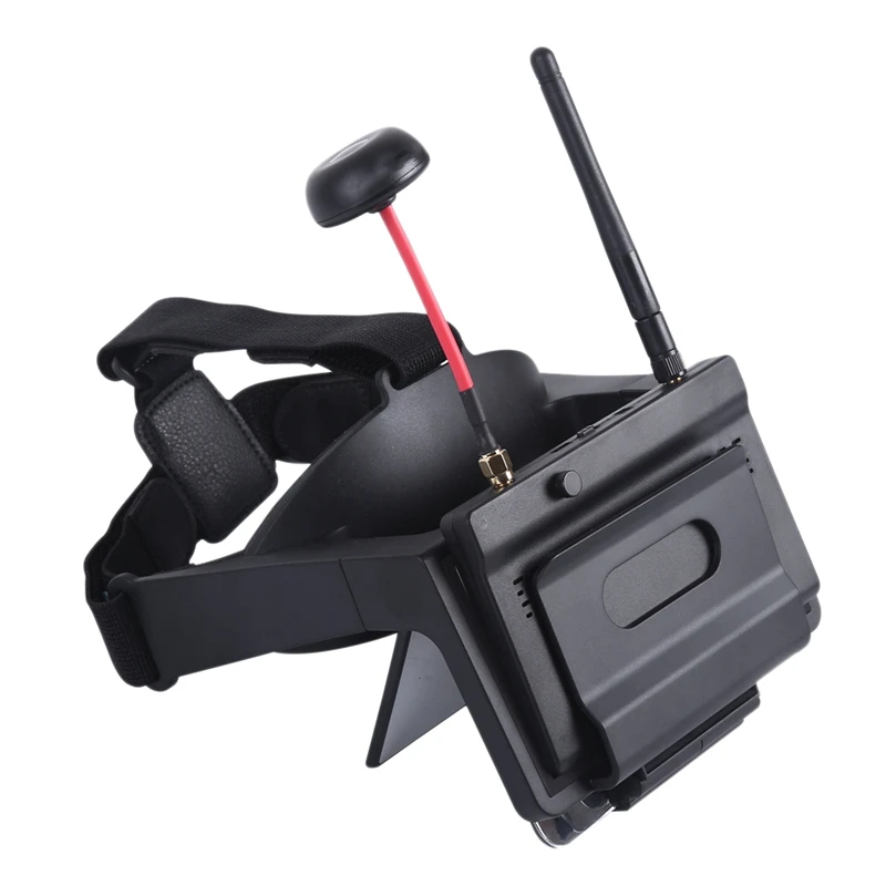 

Fpv Goggles Head Wear Ar Glasses W/ Little Pilot 5 Inch Fpv Monitor Receiver for Myopia Built-In Refractor for Rc Drone