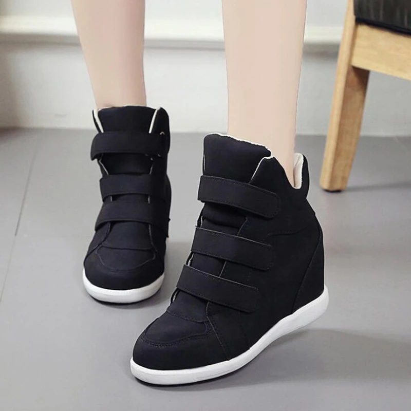 

Autumn new women fashion paste college wind increased single shoes casual breathable suede shoe cool handsome single shoes