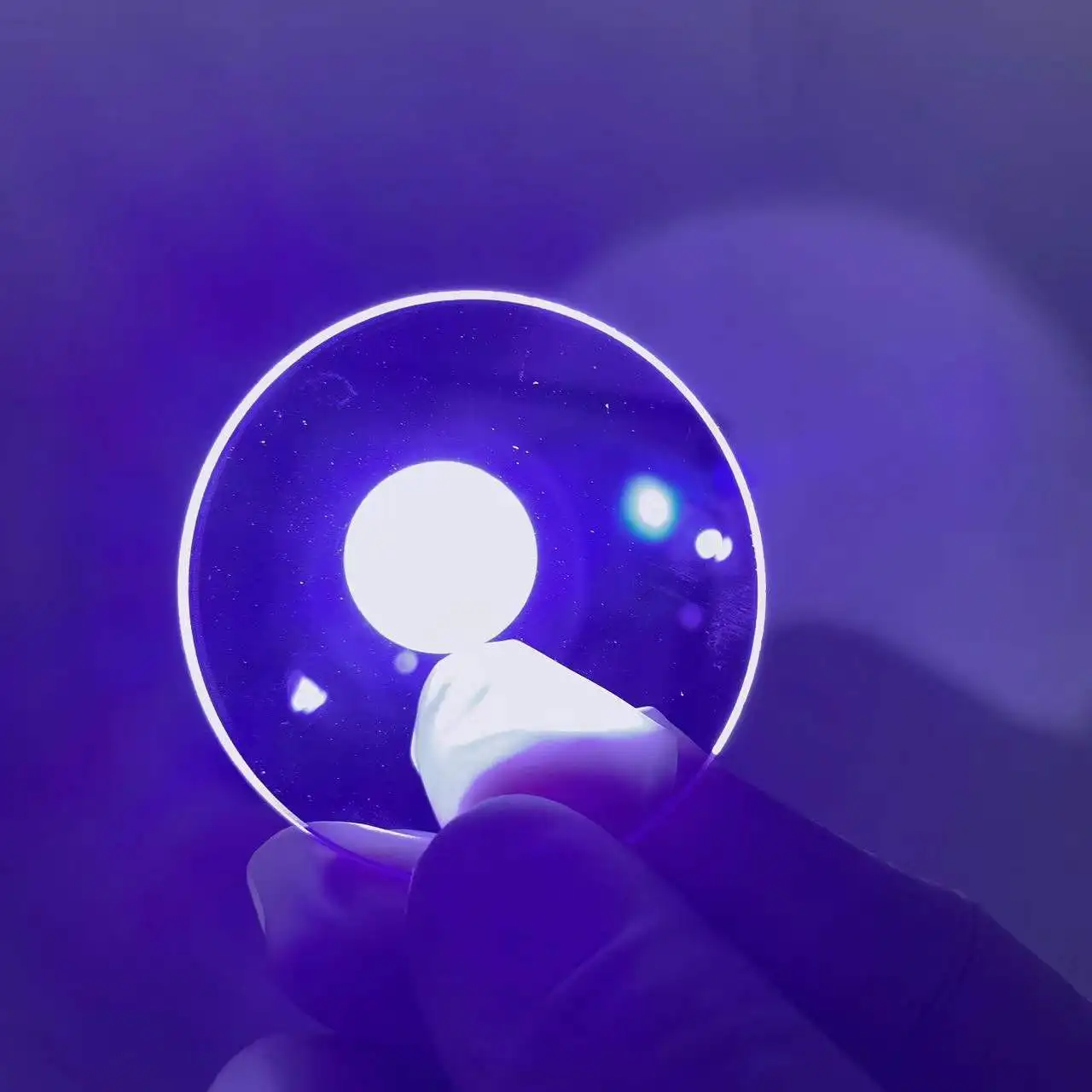 사진 타입용 원형 보라색 빛 필터, 디딤 유리, PNB586