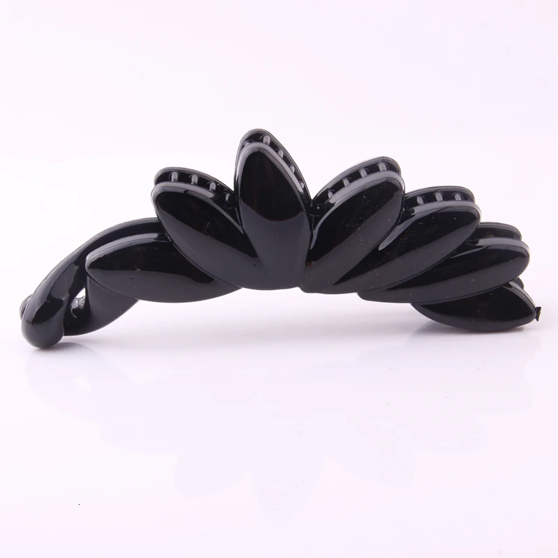 Новейшая пластиковая заколка в виде банана, заколка для волос в форме черепахи, заколка в форме листьев, заколка для волос в виде конского хвоста, аксессуары для волос, крепкая застежка на кнопке