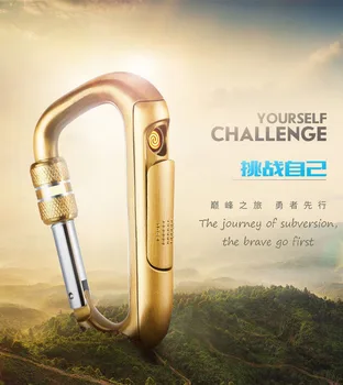 

Creative exchangeable core rechargeable cigarette lighter outdoor carabiner charging lighter men’s gift gift