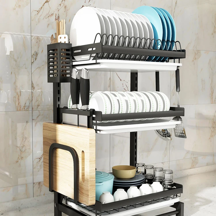 

Stainless steel kitchen racks, dish racks, wall-mounted dishes, dish storage racks, punch-free dishes, drain racks