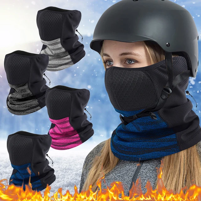 Masque de moto et de ski coupe-vent pour hommes et femmes, écharpe