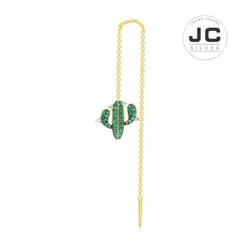 

New Fashion Charms Silver 925 Original Copy Jewelry,Single Silver ARC-EN-CIEL Cactus Earrings For Women With Mono Logo Gift Box