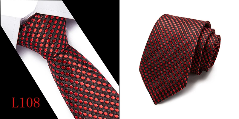 Новинка, модный тонкий мужской галстук 7,5 см, деловые галстуки для мужчин, Классические полиэфирные тканые клетчатые вечерние галстуки в горошек для свадьбы, бизнеса
