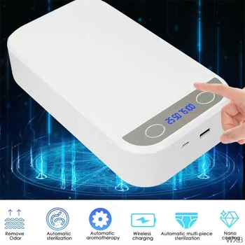 

mobile phone UV-Ultraviolet Light Sterilizer Disinfection Storage Box for Face Mask for Phone Masks Sterilizer Sterilization Box