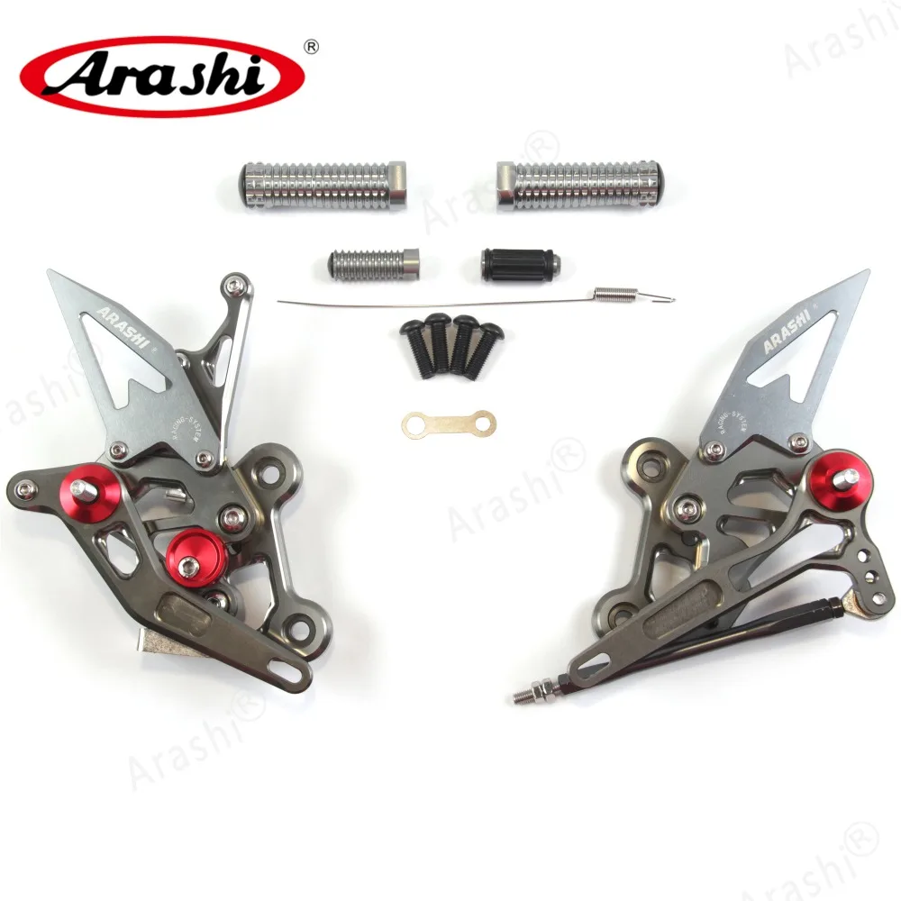 Араши GSR750 2011- ЧПУ Rider Rearset для SUZUKI GSR 750 2011 2012 2013 Регулируемые подножки