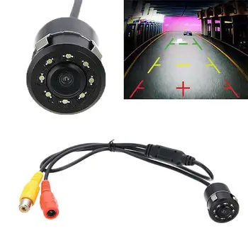 

Car Universal 8 LED Reverse Camera 170 Degrees Night Vision Waterproof Color CMOS Rear View Backup Auto Exposure High Quality