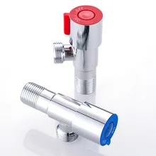 Из Нержавеющей Стали Угловой клапан горячей и холодной воды переключатель водонагревателя толщиной 4 точки водозапорный кран удлинить красный и синий T