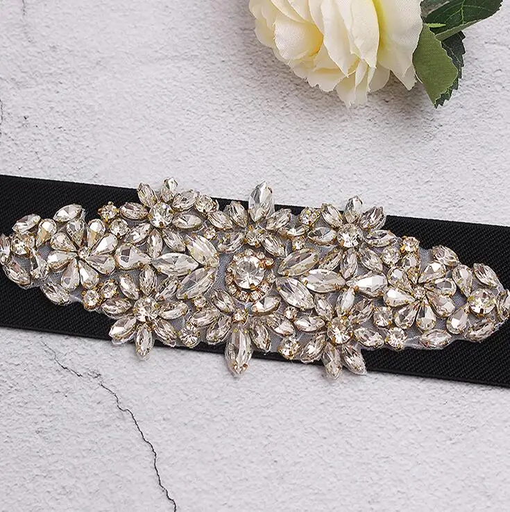 Женские Подиумные модные blingbling Стразы с бисером широкие пояса женское платье Корсеты Пояс Ремни украшения широкий пояс R2420