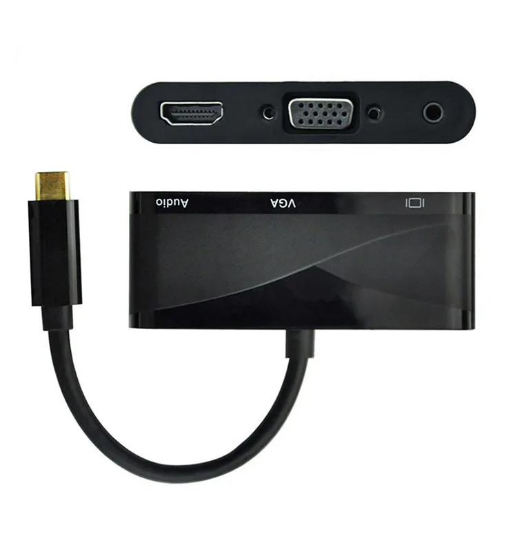 Usb c конвертер type-C к hdmi vga usb c к hdmi vga аудио адаптер кабель