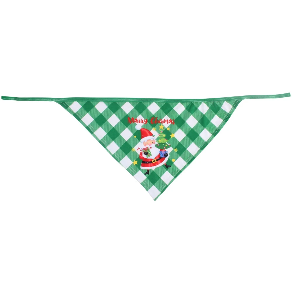 New Pet Triangle Towel Christmas Pet Dog Scarf Bib Pet Christmas Saliva Towel Pet Cleaning Supplies Pet Clothing Accessories