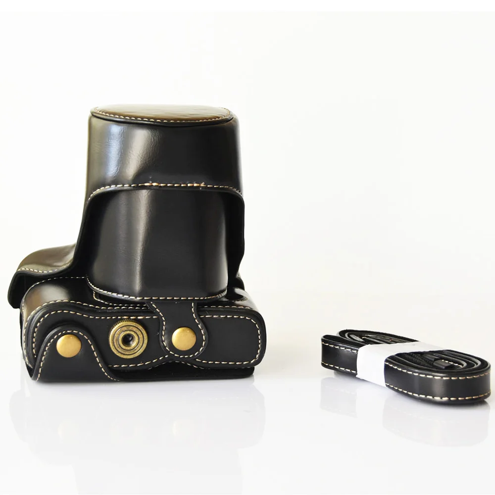 Защитный чехол из искусственной кожи с ремешком для камеры Fujifilm Fuji XA3 16-50 мм