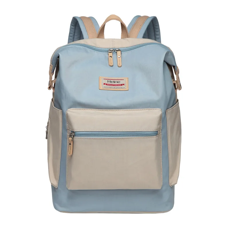 

Fashion Macarons Contrast Color Diaper Bag Backpack Multi-functional Large-Volume Mom Nursing Backpack Waterproof MOTHER'S Bag
