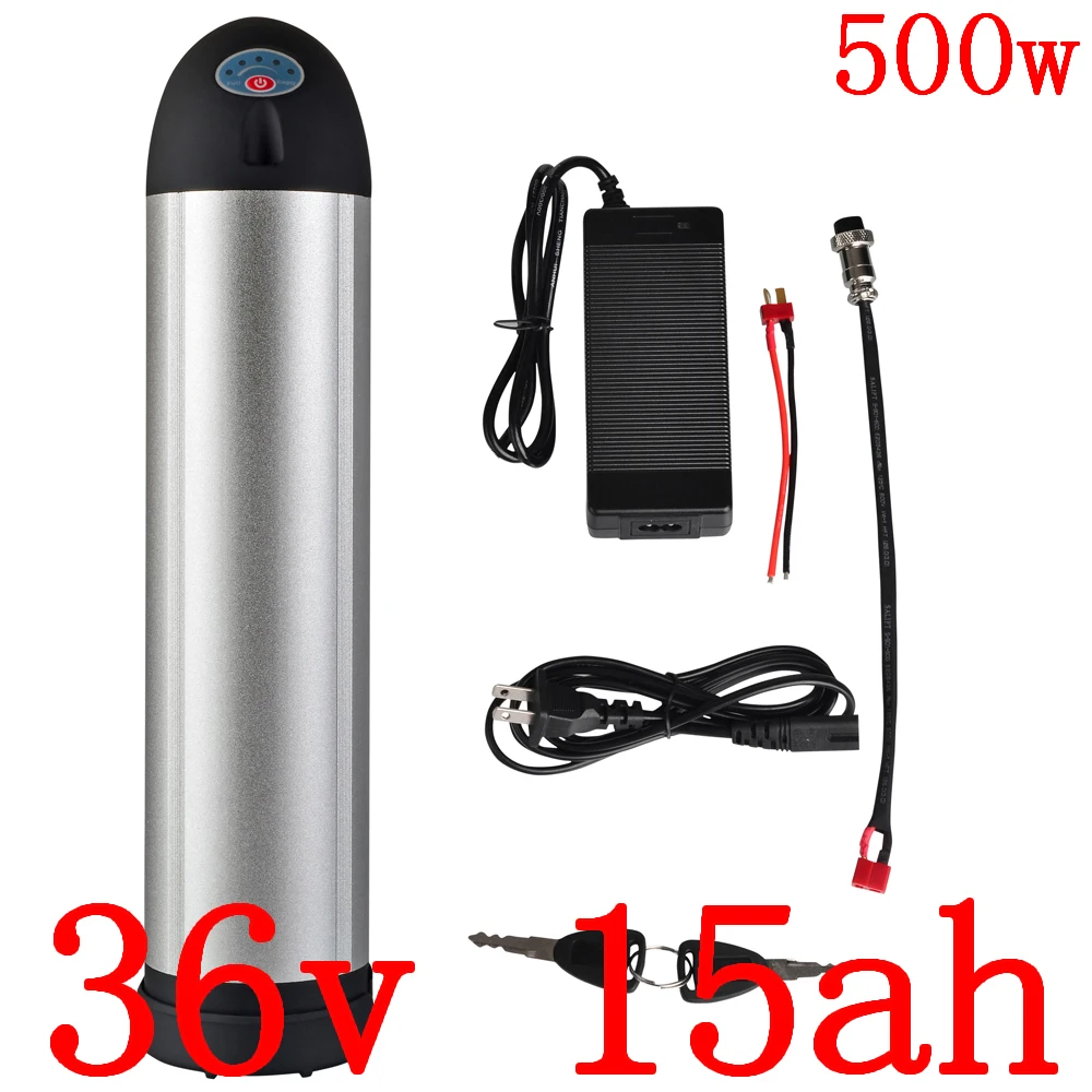 36V литиевая батарея 15AH для электрического велосипеда 250W 350W 500W электровелосипеда