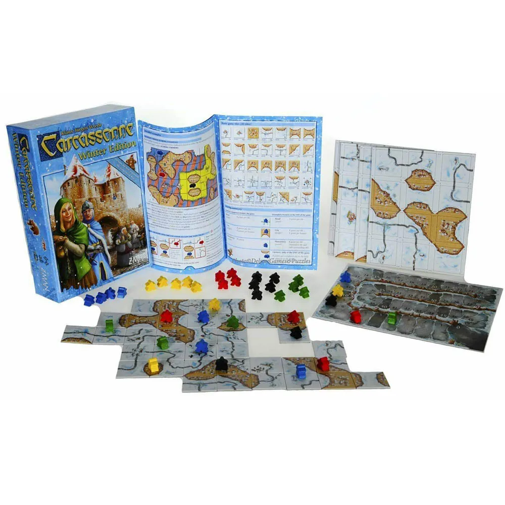 Carcassonne Winter Edition Board Game Funny Friend Party Card Game Family Entertainment Playing Card Board Games