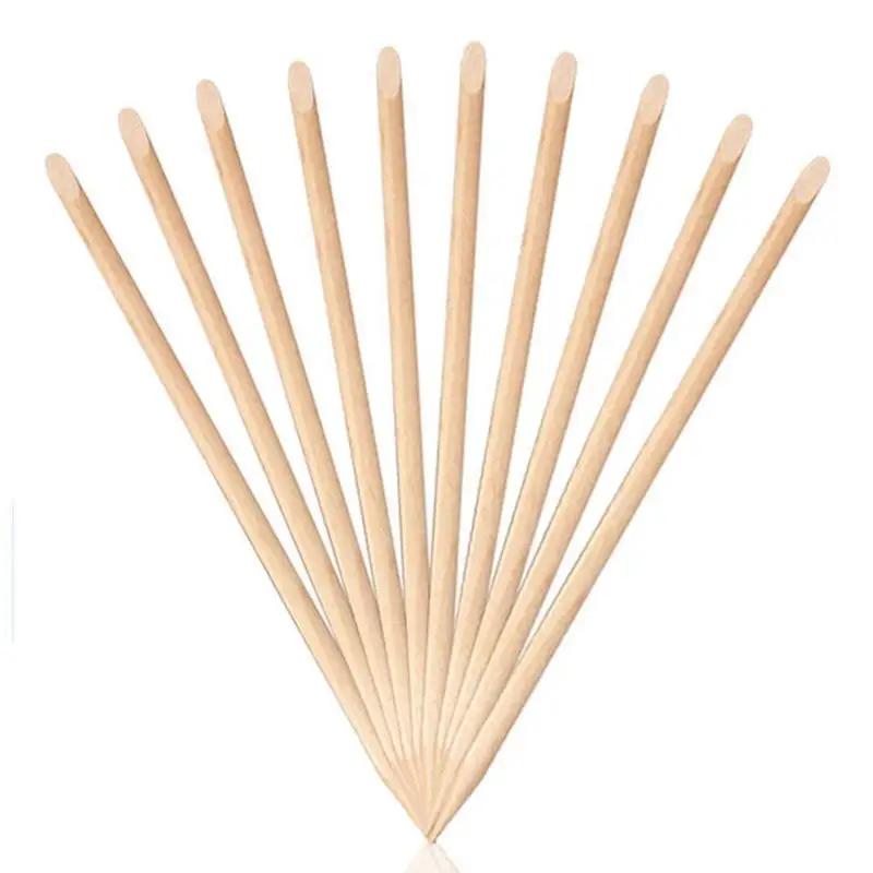 HTHL-100pcs дизайн ногтей деревянные палочки для отодвигания кутикулы маникюр уход