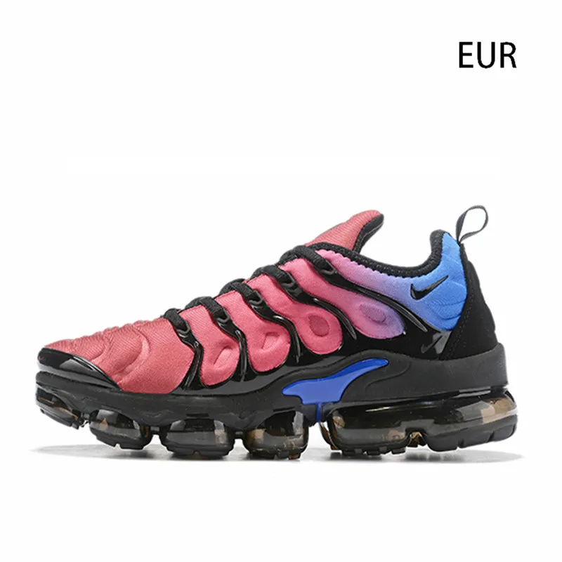 Nike Air Vapormax плюс спортивная обувь для мужчин уличные спортивные кроссовки удобные дышащие - Цвет: red and black